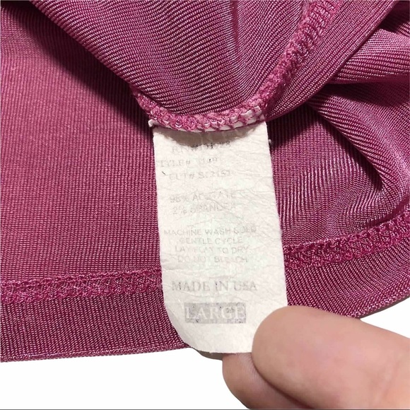 Vintage 90’s Slinky Mockneck Blouse Dress Barn - Picture 8 of 10